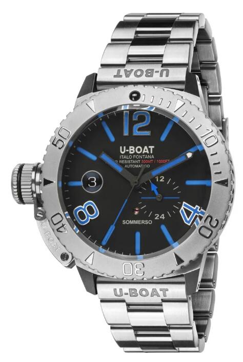 Review U-Boat Sommerso 46 Blue Replica Watch 9014/MT - Click Image to Close